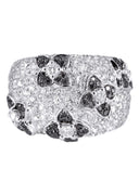 14K Ladies Black Diamond Cocktail Ring | 0.81 Carats| 10.92 Grams