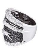 14K Ladies Black Diamond Cocktail Ring | 3.89 Carats | 14.65 Grams