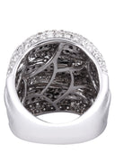 14K Ladies Black Diamond Cocktail Ring | 3.89 Carats | 14.65 Grams
