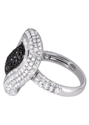 14K Ladies Black Diamond Cocktail Ring | 2.82 Carats | 8.53 Grams