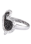14K Ladies Black Diamond Cocktail Ring | 2.71 Carats | 10.75 Grams