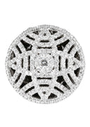 14K Ladies Black Diamond Cocktail Ring | 3.50 Carats | 17.92 Grams
