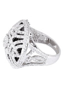 14K Ladies Black Diamond Cocktail Ring | 3.50 Carats | 17.92 Grams