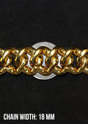 Diamond Gucci Puff Cuban Chain ( 18 MM )