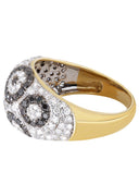 14K Ladies Black Diamond Cocktail Ring | 1.86 Carats  5.41 Grams