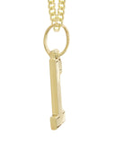 10K Yellow Gold | #1 Diamond Pendant & Cuban Chain | 0.26 Carats