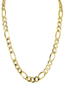 Gold Chain - Womens Hollow Figaro Chain 10K Gold