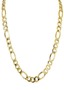 Gold Chain - Womens Hollow Figaro Chain 10K/14K Gold