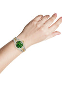 Womens Diamond Gold Rolex Watch | 26Mm | Green Mother Of Pearl Dial | Jubilee Band
