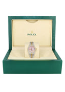 Womens Diamond Gold Rolex Watch | 26Mm | Pink Mother Of Pearl Dial | Jubilee Band