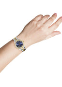 Womens Diamond Gold Rolex Watch | 1 Carat Bezel | 26Mm | Blue Diamond Dial | Jubilee Band