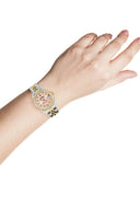 Womens Diamond Gold Rolex Watch | 1 Carat Bezel | 26Mm | Pink Diamond Dial | Jubilee Band