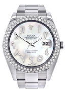 Rolex Datejust II Watch | 41 MM | Mother of Pearl Arabic Numeral Dial | Two Row | Oyster Band