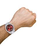 Rolex Datejust II Watch | 41 MM | Red Arabic Numeral Dial | Two Row | Oyster Band