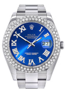 Rolex Datejust II Watch | 41 MM | Blue Roman Numeral Dial | Two Row | Oyster Band