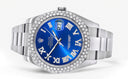 Rolex Datejust II Watch | 41 MM | Blue Roman Numeral Dial | Two Row | Oyster Band