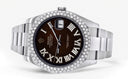 Womens Rolex Datejust II Watch | 41 MM | Brown Black Roman Numeral Dial | Two Row | Oyster Band