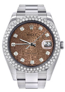 Rolex Datejust II Watch | 41 MM | Brown Texture Dial | Two Row | Oyster Band