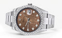Womens Rolex Datejust II Watch | 41 MM | Brown Texture Dial | Two Row | Oyster Band