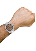 Rolex Datejust II Watch | 41 MM | Brown Texture Dial | Two Row | Oyster Band