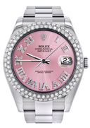 Womens Rolex Datejust II Watch | 41 MM | Pink Roman Numeral Dial | Two Row | Oyster Band