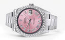 Womens Rolex Datejust II Watch | 41 MM | Pink Roman Numeral Dial | Two Row | Oyster Band