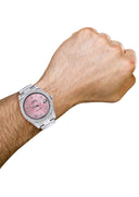 Rolex Datejust II Watch | 41 MM | Pink Roman Numeral Dial | Two Row | Oyster Band