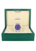 Womens Rolex Datejust II Watch | 41 MM | Violet Roman Numeral Dial | Two Row | Oyster Band