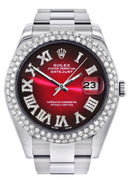 Rolex Datejust II Watch | 41 MM | Black Red Roman Numeral Dial | Two Row | Oyster Band