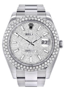 Rolex Datejust II Watch | 41 MM | Diamond Dial | Two Row | Oyster Band