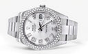 Womens Rolex Datejust II Watch | 41 MM | White Diamond Dial | Two Row | Oyster Band