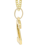 10K Yellow Gold | #2 Diamond Pendant & Cuban Chain | 0.51 Carats
