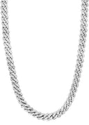 White Iced Out Diamond Miami Cuban Link 10K Gold ( 5MM-8.5MM )