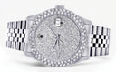 Mens Rolex Datejust Watch 16200 | 36Mm | Full Diamond Dial | Two Row 4.25 Carat Bezel | Jubilee Band