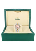 Diamond Gold Rolex Watch | Diamond Bezel | 31MM | Pink Mother of Pearl Diamond Dial | Jubilee Band