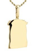 14K Yellow Gold Jesus Head Diamond Pendant & Rope Chain | 5.85 Carats