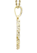14K Yellow Gold Round Pendant & Rope Chain | 2.1 Carats