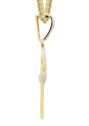 10K Yellow Gold Ankh Pendant & Franco Chain | 0.93 Carats