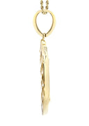 10K Yellow Gold Last Supper Diamond Pendant & Rope Chain | 0.32 Carats