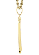 10K Yellow Gold Wings Pendant & Rope Chain | 0.77 Carats