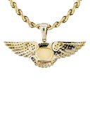 10K Yellow Gold Bentley Pendant & Rope Chain | 0.54 Carats