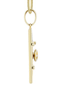 10K Yellow Gold Vault Pendant & Franco Chain | 0.59 Carats