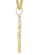 10K Yellow Gold Ankh Pendant & Franco Chain | 0.77 Carats
