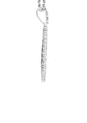 Full Diamond 10K White Gold Small Octagon Picture Pendant Necklace | 1.51 Carats | Appx. 17 Grams