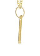 10K Yellow Gold | #7 Diamond Pendant & Cuban Chain | 0.28 Carats