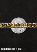 Gold Hermes Diamond Chain