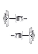 Mens Stud Diamond Earrings | 1.1 Carats 14K White Gold