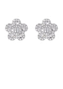 Mens Stud Diamond Earrings | 1.05 Carats 14K White Gold