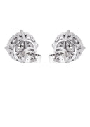 Mens Stud Diamond Earrings | 1.38 Carats 14K White Gold