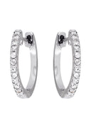 Mens Diamond Earrings | 0.25 Carats 14K White Gold